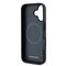 Mercedes Textured And Plain Leather MagSafe case for iPhone 16 - black | Techbox