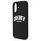 DKNY Silicone White Printed Logo MagSafe iPhone 16 Case - Black | Techbox