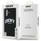 DKNY Silicone White Printed Logo MagSafe iPhone 16 Case - Black | Techbox