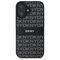 DKNY Texture Pattern Tonal Stripe iPhone 16 Case - Black | Techbox