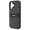 DKNY Texture Pattern Tonal Stripe iPhone 16 Case - Black | Techbox