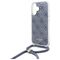 Guess Crossbody Cord 4G Print Case with Lanyard for iPhone 16 - Blue | Techbox