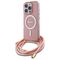 Guess Crossbody Cord Script MagSafe Case for iPhone 16 Pro - Pink | Techbox