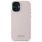 Guess Silicone Script Metal Logo &amp; Frame iPhone 16 Plus Case - Pink | Techbox