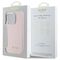 Guess Silicone Script Metal Logo &amp; Frame iPhone 16 Pro Case - Pink | Techbox