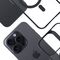 3mk Satin Armor MagCase with MagSafe for iPhone 14 Pro Max - Clear with Black Frame