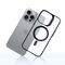 3mk Satin Armor MagCase with MagSafe for iPhone 16 Pro - Clear with Black Frame