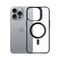 3mk Satin Armor MagCase with MagSafe for iPhone 16 Pro - Clear with Black Frame