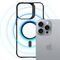 3mk Satin Armor MagCase with MagSafe for iPhone 16 Pro - Clear with Black Frame