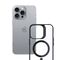 3mk Satin Armor MagCase with MagSafe for iPhone 16 Pro - Clear with Black Frame