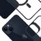 3mk Satin Armor MagCase with MagSafe for iPhone 14 Plus - Clear with Black Frame
