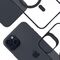 3mk Satin Armor MagCase with MagSafe for iPhone 15 - Clear with Black Frame