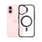 3mk Satin Armor MagCase with MagSafe for iPhone 16 Plus - Clear with Black Frame