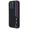 BMW BMHMP16L23SCUK iPhone 16 Pro 6.3" black/black hardcase Silicone Cut Tricolor Lines MagSafe - Apple Cases - Cases - Techbox