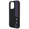 BMW Silicone Cut Tricolor Lines MagSafe Case for iPhone 16 Pro Max - Black | Techbox