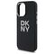 DKNY Liquid Silicone Metal Logo iPhone 16 Case - Black | Techbox