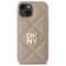 DKNY Quilted Stack Logo iPhone 15 Case - Beige | Techbox