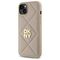 DKNY Quilted Stack Logo iPhone 15 Plus Case - Beige | Techbox
