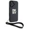 DKNY Wrist Strap Stock Logo iPhone 16 Case - Black | Techbox