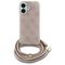 Guess Crossbody Cord 4G Print iPhone 16 Case - Pink | Techbox
