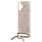 Guess Crossbody Cord 4G Print iPhone 16 Case - Pink | Techbox