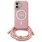 Guess GUHMP16SHCTSGNSP iPhone 16 6.1" pink/pink hardcase Crossbody Cord Script MagSafe - Apple Cases - Cases - Techbox
