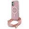 Guess GUHMP16SHCTSGNSP iPhone 16 6.1" pink/pink hardcase Crossbody Cord Script MagSafe - Apple Cases - Cases - Techbox