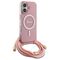 Guess GUHMP16SHCTSGNSP iPhone 16 6.1" pink/pink hardcase Crossbody Cord Script MagSafe - Apple Cases - Cases - Techbox