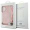 Guess GUHMP16SHCTSGNSP iPhone 16 6.1" pink/pink hardcase Crossbody Cord Script MagSafe - Apple Cases - Cases - Techbox