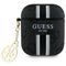 Guess GUA2P4RPSK AirPods 1/2 cover black/black 4G Printed Stripes Charm - Smartphone Accessories - Cables & Accessories - Techbox