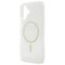 Guess GUHMP16MHFGERET iPhone 16 Plus 6.7" transparent hardcase IML Glitter Circle MagSafe