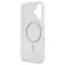 Guess GUHMP16MHFGERET iPhone 16 Plus 6.7" transparent hardcase IML Glitter Circle MagSafe