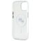 Karl Lagerfeld IML Metal Karl&amp;Choupette Head MagSafe iPhone 14 Case - White | Techbox