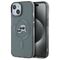 Karl Lagerfeld KLHMP15SHLSKCK iPhone 15 6.1" black/black hardcase IML Metal Karl&amp;Choupette Head MagSafe