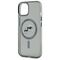 Karl Lagerfeld KLHMP15SHLSKCK iPhone 15 6.1" black/black hardcase IML Metal Karl&amp;Choupette Head MagSafe
