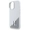 Karl Lagerfeld Silicone Initial Metal Logo MagSafe iPhone 16 Case - White | Techbox