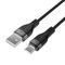 Acefast C11-04 USB-A - USB-C 3A Cable 1.2m Magnetic Braid - Black - Cables & Adapters - Cables & Accessories - Techbox