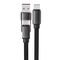 Acefast C13-04 USB-C - USB-A / USB-C Cable 480Mb/s 3A 1.2m - Black