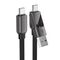 Acefast C13-04 USB-C - USB-A / USB-C Cable 480Mb/s 3A 1.2m - Black