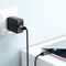 Acefast C15-03 USB-C - USB-C Cable with Display 480Mb/s 60W 1.2m - Black