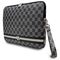 DKNY Sleeve Checkered Pattern Printed Stripes 16" Laptop Case - Black | Techbox