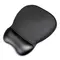 Ergonomic Mouse Pad and Wrist Rest Gel Eco Leather Large Anti-Slip - Black