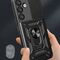 Hybrid Armor Camshield with Camera Cover and Metal Ring for Samsung Galaxy S25+ - Black - Samsung Cases - Cases - Techbox