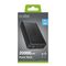 Fast charge power bank: 20,000 mAh, 2 USBs Black | Techbox