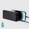 Fast charge power bank: 20,000 mAh, 2 USBs Black | Techbox