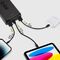 Fast charge power bank: 20,000 mAh, 2 USBs Black | Techbox