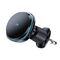 Wozinsky WCT5-Q6S2Y Car Holder with Qi/MagSafe 15W Inductive Charger for Ventilation Grill with Fan - Black