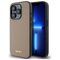 DKNY Grained Metal Logo MagSafe iPhone 15 Pro Case - Beige - Uncategorized Cases (2) - Cases - Techbox