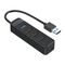 Orico TWU32-4A USB-A 3.0 hub / 4x USB-A 3.0 + 3x USB-A 2.0 + USB-C 5V/3A - black | Techbox