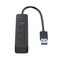 Orico TWU32-4A USB-A 3.0 hub / 4x USB-A 3.0 + 3x USB-A 2.0 + USB-C 5V/3A - black | Techbox